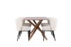 Imagine Piazza Dining Table with Agnes Dining Chair