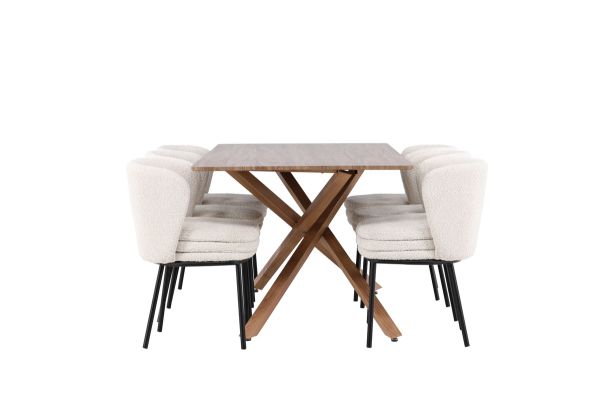 Imagine Piazza Dining Table with Agnes Dining Chair