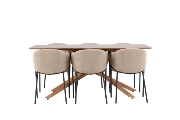 Imagine Piazza Dining Table with Evelina Dining Chair