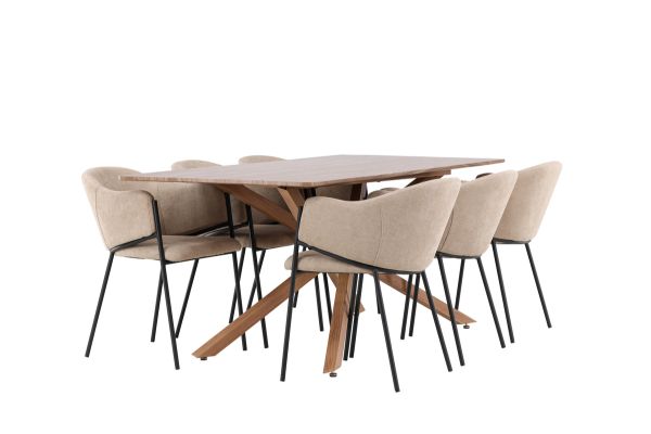 Imagine Piazza Dining Table with Evelina Dining Chair