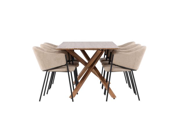 Imagine Piazza Dining Table with Evelina Dining Chair