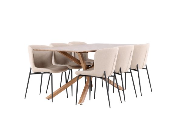 Imagine Piazza Dining Table with Modesto Dining Chair