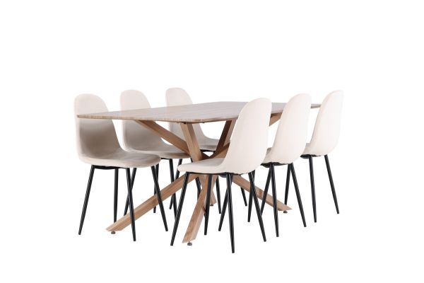 Imagine Piazza Dining Table with Polar Dining Chair