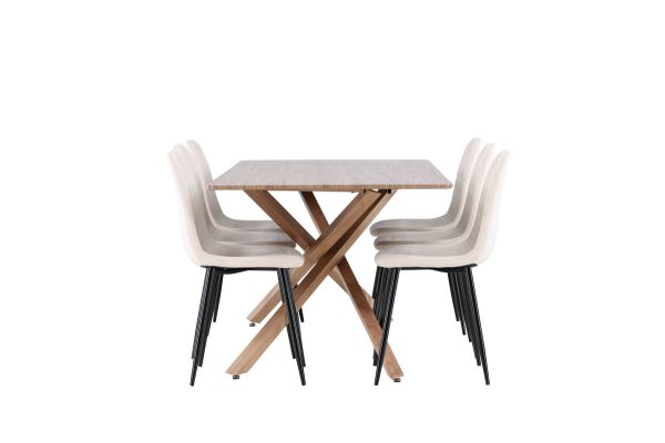 Imagine Piazza Dining Table with Polar Dining Chair