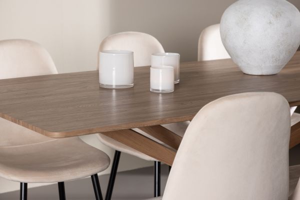 Imagine Piazza Dining Table with Polar Dining Chair