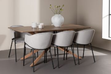 Imagine Piazza Dining Table with Evelina Dining Chair