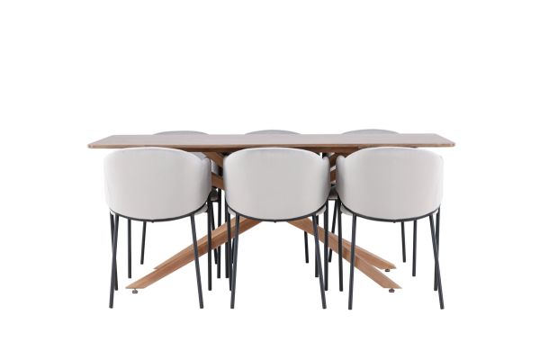 Imagine Piazza Dining Table with Evelina Dining Chair