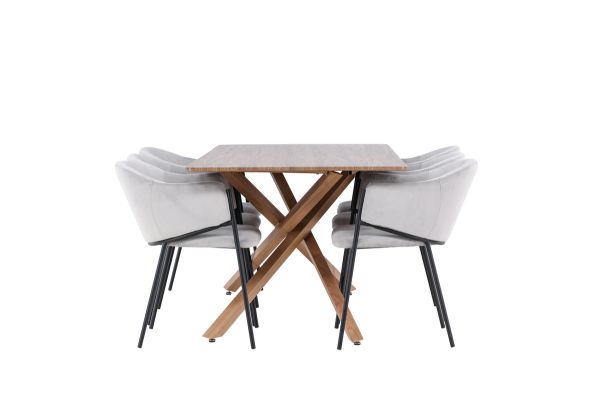 Imagine Piazza Dining Table with Evelina Dining Chair