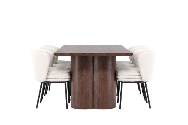 Imagine Olivia Dining Table with Agnes Dining Chair