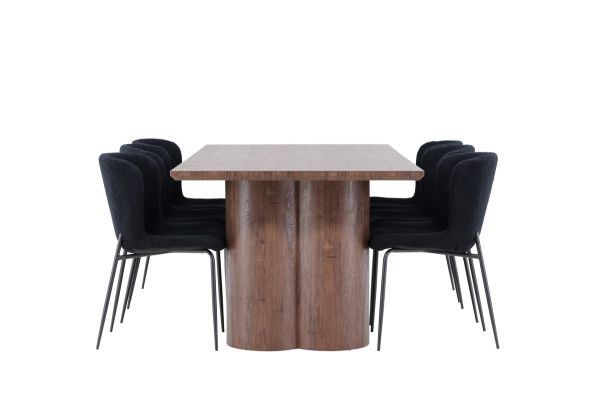 Imagine Olivia Dining Table with Modesto Dining Chair