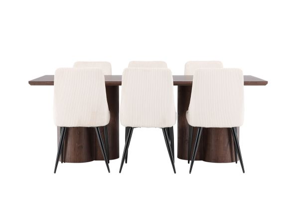 Imagine Olivia Dining Table with Leone Dining Chair