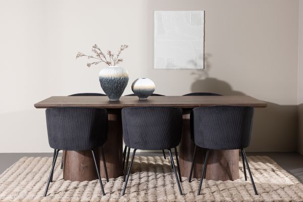 Imagine Olivia Dining Table with Berit Dining Chair