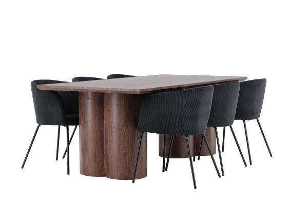 Imagine Olivia Dining Table with Berit Dining Chair