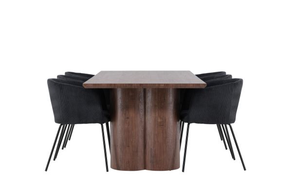 Imagine Olivia Dining Table with Berit Dining Chair