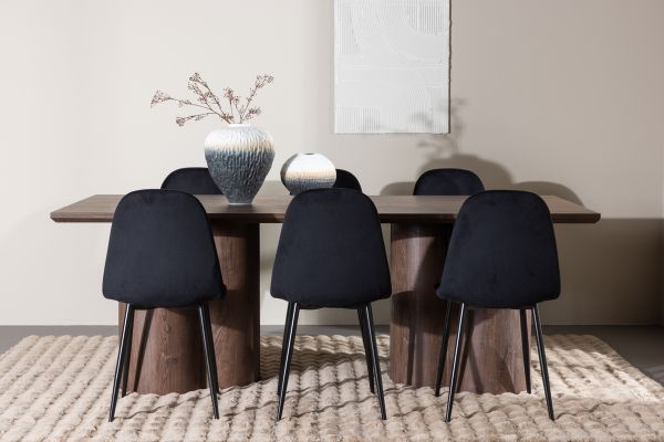 Imagine Olivia Dining Table with Polar Dining Chair