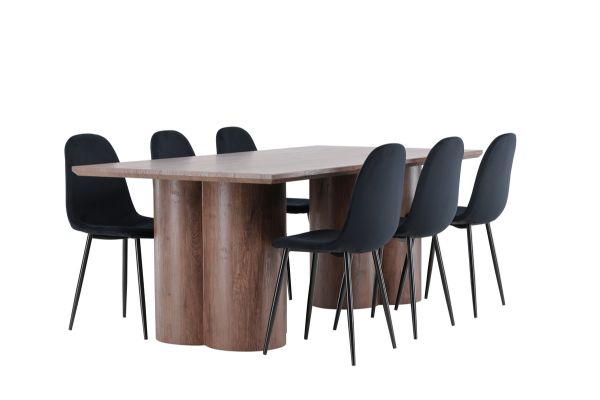 Imagine Olivia Dining Table with Polar Dining Chair