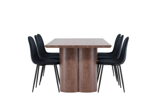 Imagine Olivia Dining Table with Polar Dining Chair