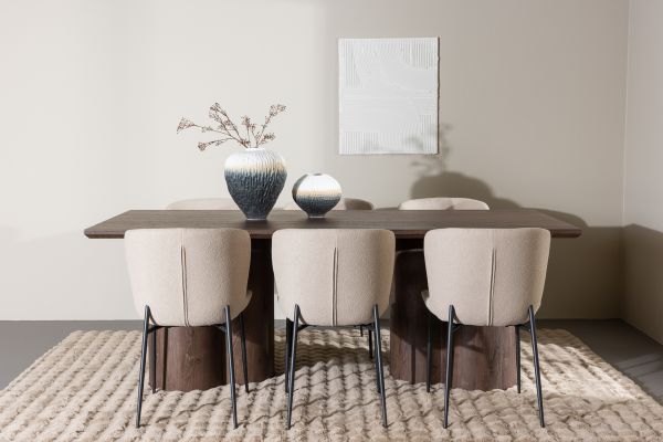 Imagine Olivia Dining Table with Modesto Dining Chair