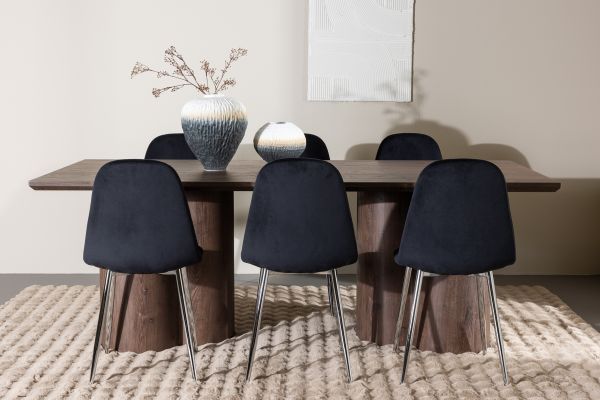 Imagine Olivia Dining Table with Polar Dining Chair