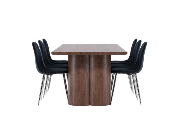 Imagine Olivia Dining Table with Polar Dining Chair