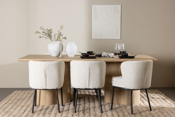 Imagine Olivia Dining Table with Agnes Dining Chair