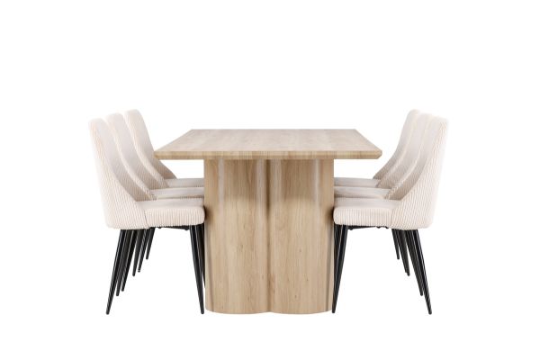 Imagine Olivia Dining Table with Leone Dining Chair