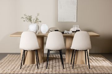 Imagine Olivia Dining Table with Polar Dining Chair