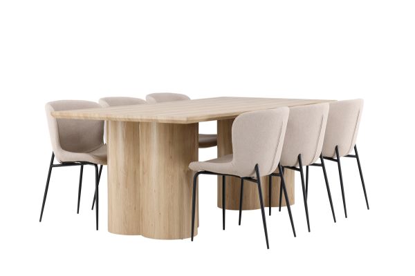 Imagine Olivia Dining Table with Modesto Dining Chair