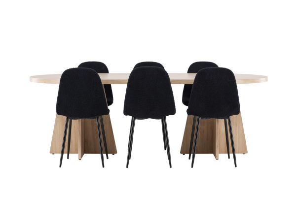 Imagine Bootcut Dining Table with Polar Dining Chair