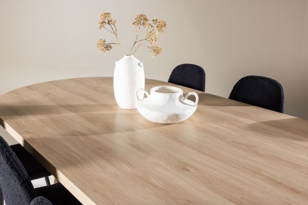 Imagine Bootcut Dining Table with Polar Dining Chair