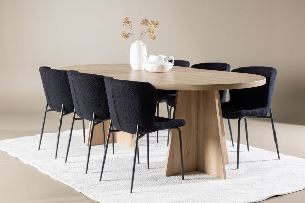 Imagine Bootcut Dining Table with Modesto Dining Chair