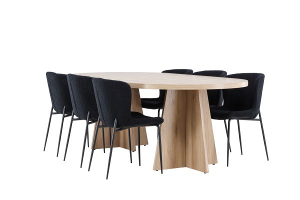 Imagine Bootcut Dining Table with Modesto Dining Chair