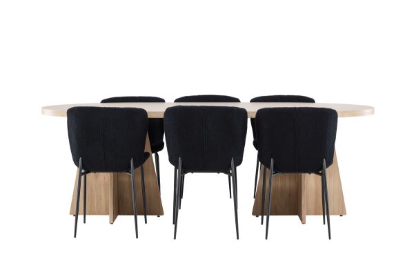 Imagine Bootcut Dining Table with Modesto Dining Chair