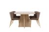 Imagine Bootcut Dining Table with Modesto Dining Chair