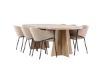 Imagine Bootcut Dining Table with Evelina Dining Chair