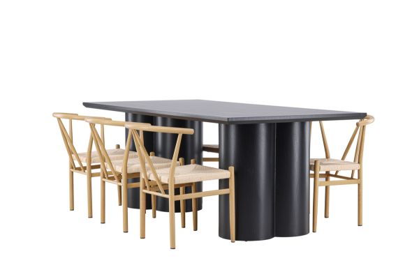 Imagine Olivia Dining Table with Alfons Dining Chair