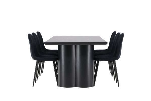 Imagine Olivia Dining Table with Polar Dining Chair