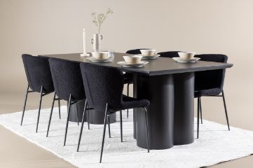 Imagine Olivia Dining Table with Modesto Dining Chair