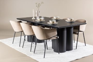 Imagine Olivia Dining Table with Evelina Dining Chair