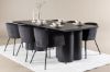 Imagine Masa dining 210 cm negru Olivia cu 6 scaune