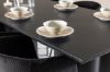 Imagine Masa dining 210 cm negru Olivia cu 6 scaune