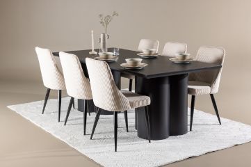 Imagine Olivia Dining Table with Leone Dining Chair