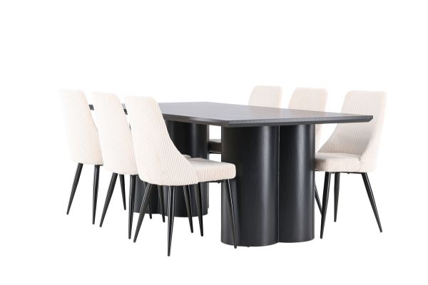 Imagine Olivia Dining Table with Leone Dining Chair