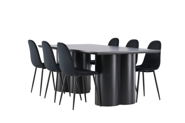 Imagine Olivia Dining Table with Polar Dining Chair