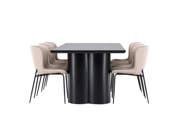 Imagine Olivia Dining Table with Modesto Dining Chair