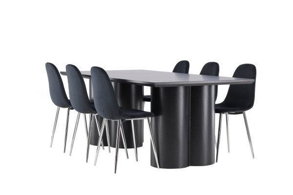 Imagine Olivia Dining Table with Polar Dining Chair