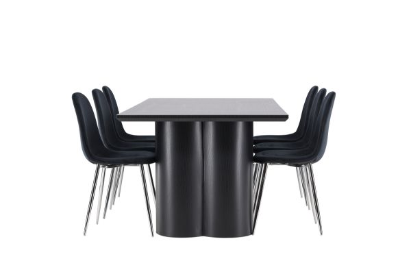 Imagine Olivia Dining Table with Polar Dining Chair