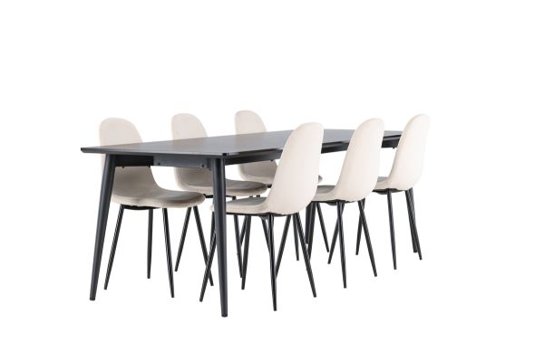 Imagine Ellis Dining Table with Polar Dining Chair