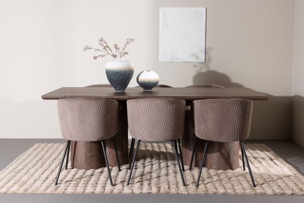 Imagine Olivia Dining Table with Berit Dining Chair