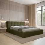 Pat tapitat 140 x 200 cm verde olive Grace